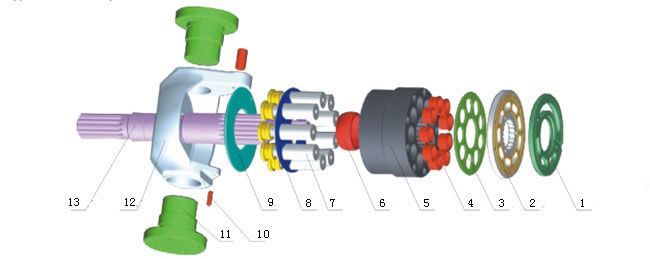 Гидравлический поршневой насос Катер SPK10/10 (E200B) SPV10/10 (MS180)